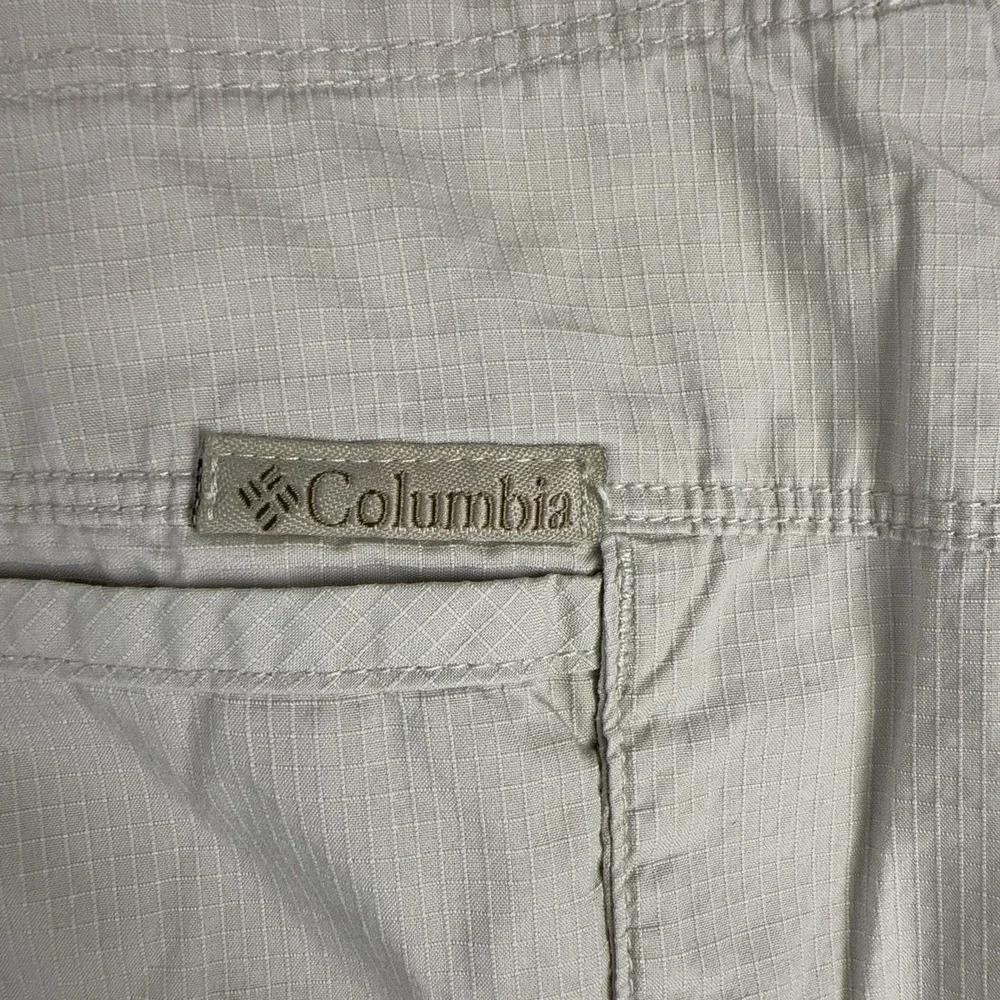 Columbia Skirt Womens 4 Beige Cotton Straight Short Zip Pockets Travel XL5007